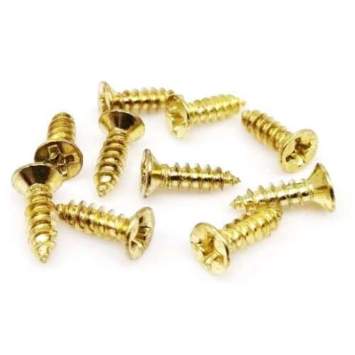 Sada skrutiek medenej farby, 4 kusy. Ideálne pre rôzne DIY a opravárenské projekty.