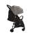 Pepita Molly compact sport stroller with adjustable footrest and backrest, grey, side view