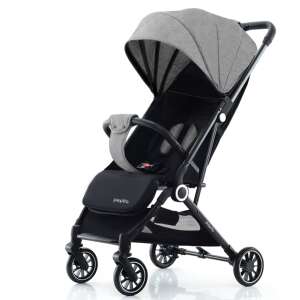 Pepita Molly Kompaktkinderwagen mit verstellbarer Fußstütze und Rückenlehne #grau
