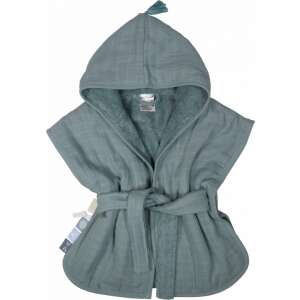 Label Label Kék Fürdőköpeny Poncsó - Újszülött
