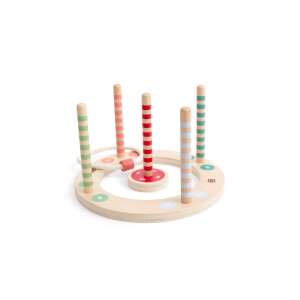 Gra drewniana do rzucania pierścieniami BS Toys, gra w rzucanie pierścieniami, gra na świeżym powietrzu, gra do ogrodu, gra dla dzieci, gra rodzinna - Gry i sprzęt na świeżym powietrzu