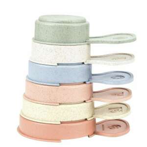 Magni öko fürdő- és homokozó játék, toronyépítő csészék, 6 db-os szett, megnyugtató színekben - Szabadtéri játék és felszerelés