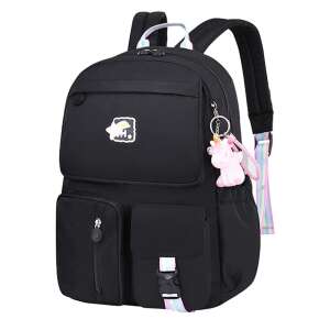 Dollcini Eleganter Schulranzen-Rucksack, stilvolle Freizeittasche, Reise, College-Schultasche, 425381, Schwarz 104823450 - Rucksäcke