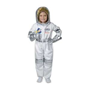 KidMania® Astronaut Costume for Kids, 5-6 Years, 110-120 cm, White, with Accessories - KidMania Costume for Kid