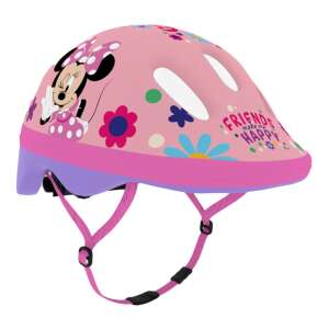 Kask rowerowy dla dzieci Minnie Mouse, różowy, 44-48 cm, Przyjaciele sprawiają, że jestem szczęśliwy - Kask dziecięcy