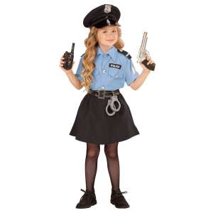 KidMania Policewoman Costume with Accessories for Girls 7-8 Years Old - KidMania Costume for Kid