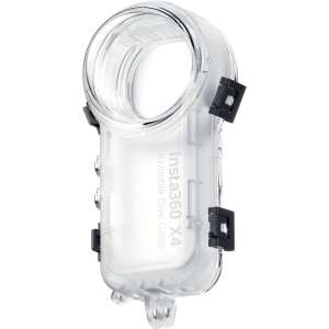 Insta360 X4 Invisible Dive Case, clear waterproof case for Insta360 X4 action camera, protects camera while underwater, allows for 360 degree video recording - Action Camera Accessory