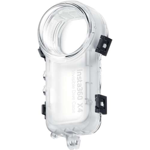 Insta360 X4 Carcasă de Scufundare Invizibilă, carcasă transparentă impermeabilă pentru camera de acțiune Insta360 X4, protejează camera sub apă, permite înregistrarea video la 360 de grade