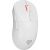 Pohľad z uhla na bielu bezdrôtovú hernú myš Natec Zircon XIII