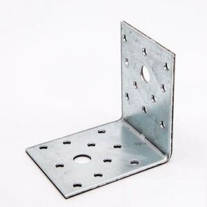 Sarokösszekötő - Tűzihorganyzott Acél - 90x90x40 mm 131715746 - Összekötő lemez