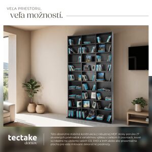 Christel Shelving Unit 180x102x23.5cm 118912342 - Bookshelve & standing shelve