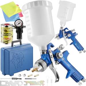 TecTake - HVLP Striekacia Pištoľ Sada - 2 ks 104835926