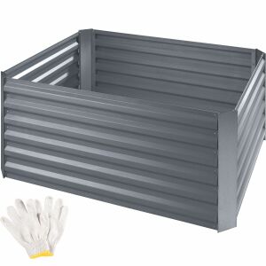 Salvia 600 L Galvanized Raised Garden Bed 120x90x57cm 130252806 - Raised Garden Bed