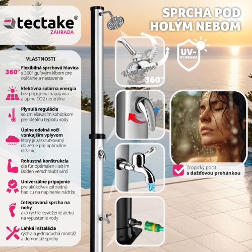 Tectake Tinto Solárna sprcha - 20l 118565440
