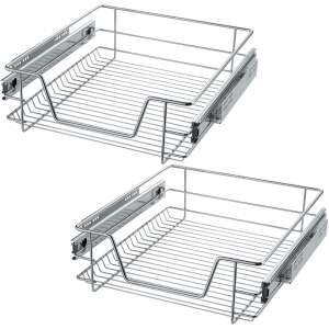 2 Telescopic Kitchen & Bedroom Drawers 104836495 - Kitchen storage rack