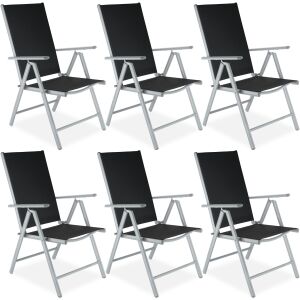6 Aluminum Garden Chairs 112418385 - Garden Chair