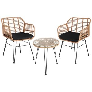 Molfetta Rattan Garden Furniture 130252345 - TecTake Garden Seating Set