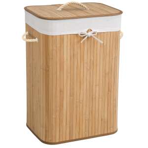 Bamboo Laundry Basket with Lid 104837449 - Laundry Basket