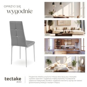 6 Dining Chairs, Decorative Stones 137376351 - Dining chair