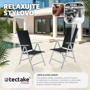 2 Aluminum Garden Chairs 112428757 - Garden Chair