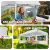 TecTake Viola Folding Gazebo 3 x 6 m with 2 Side Panels 135208659