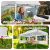 TecTake Viola Folding Gazebo 3 x 6 m with 2 Side Panels 135208659
