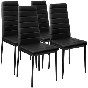 4 Dining Chairs, Synthetic Leather 130252391 - Dining chair