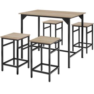 Edinburgh 4+1 Bistro Table Set 139124535 - Kitchen Furniture