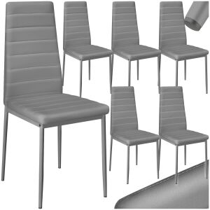 6 Dining Chairs, Synthetic Leather 137372819 - Dining chair