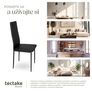 8 Dining Chairs, Synthetic Leather 116329460 - Dining chair