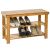 Bamboo Shoe Rack with Bench 70 x 28 x 45 cm 104841142