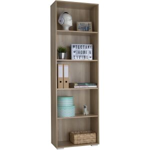 tectake Lexi Biblioteczka - 5 przegródek - 60x30x190cm 127309950 - Meble do salonu