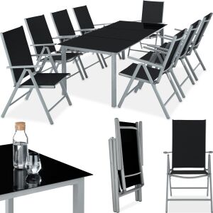 Aluminum Garden Furniture Set 8 + 1 112450641 - Garden Set