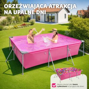 TecTake Rodinný Bazén s Filtračným Čerpadlom - 300x207x70cm 135527367 - Bazény s kovovým rámom