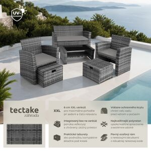 Modena Rattan Seating Set incl. Protective Cover 123135613 - Garden Set