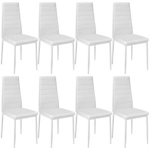 8 Dining Chairs, Synthetic Leather 130252604 - Dining chair