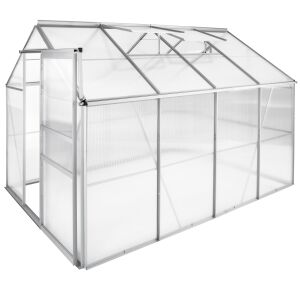 Polycarbonate Greenhouse with Galvanized Steel Frame 118409003 - Landscaping