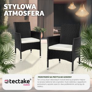 2 Rattan Garden Chairs incl. 4 Covers 137262413 - Garden Chair