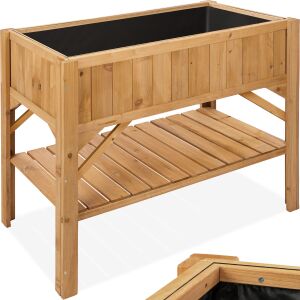 Raised Garden Bed with Shelf 119x53x90cm 118571403 - Raised Garden Bed