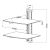 DVD/SAT Shelf System, 2 Shelves, 44 x 42 x 34 cm 104844090