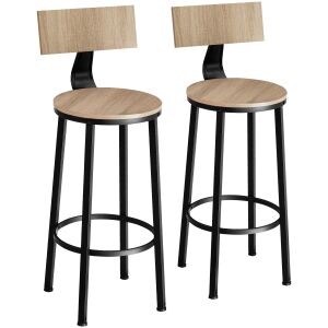 2 Poole Bar Stools 136793210 - Kitchen Furniture