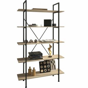 Regał Glasgow 106 x 34,5 x 179,5 cm 112469509 - Meble do holu wejściowego