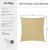 Beige Square Sun Shade Sail 122114953
