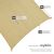 Beige Square Sun Shade Sail 122114953