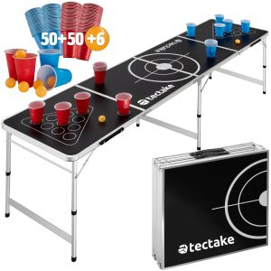 Brew Battle Height-Adjustable and Foldable Beer Pong Table 118565567 - Adult Board Game