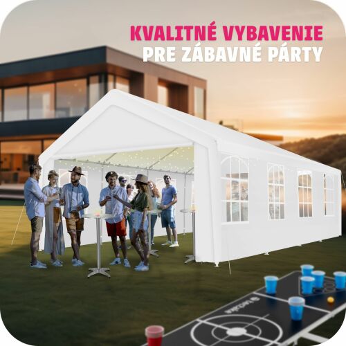 TecTake Mammut 8x4m Party Tent with Plug-in System, Stable and Waterproof 112486355