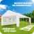 TecTake Mammut 8x4m Party Tent with Plug-in System, Stable and Waterproof 112486355