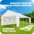 TecTake Mammut 8x4m Party Tent with Plug-in System, Stable and Waterproof 112486355