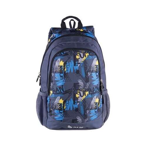 PULSE Rucksack mit Notebookhalter, PULSE "Cots Urban" grau-blau-gelb 37916639