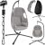 Anika Hanging Chair with Frame and Cushion 160 kg 134830332
